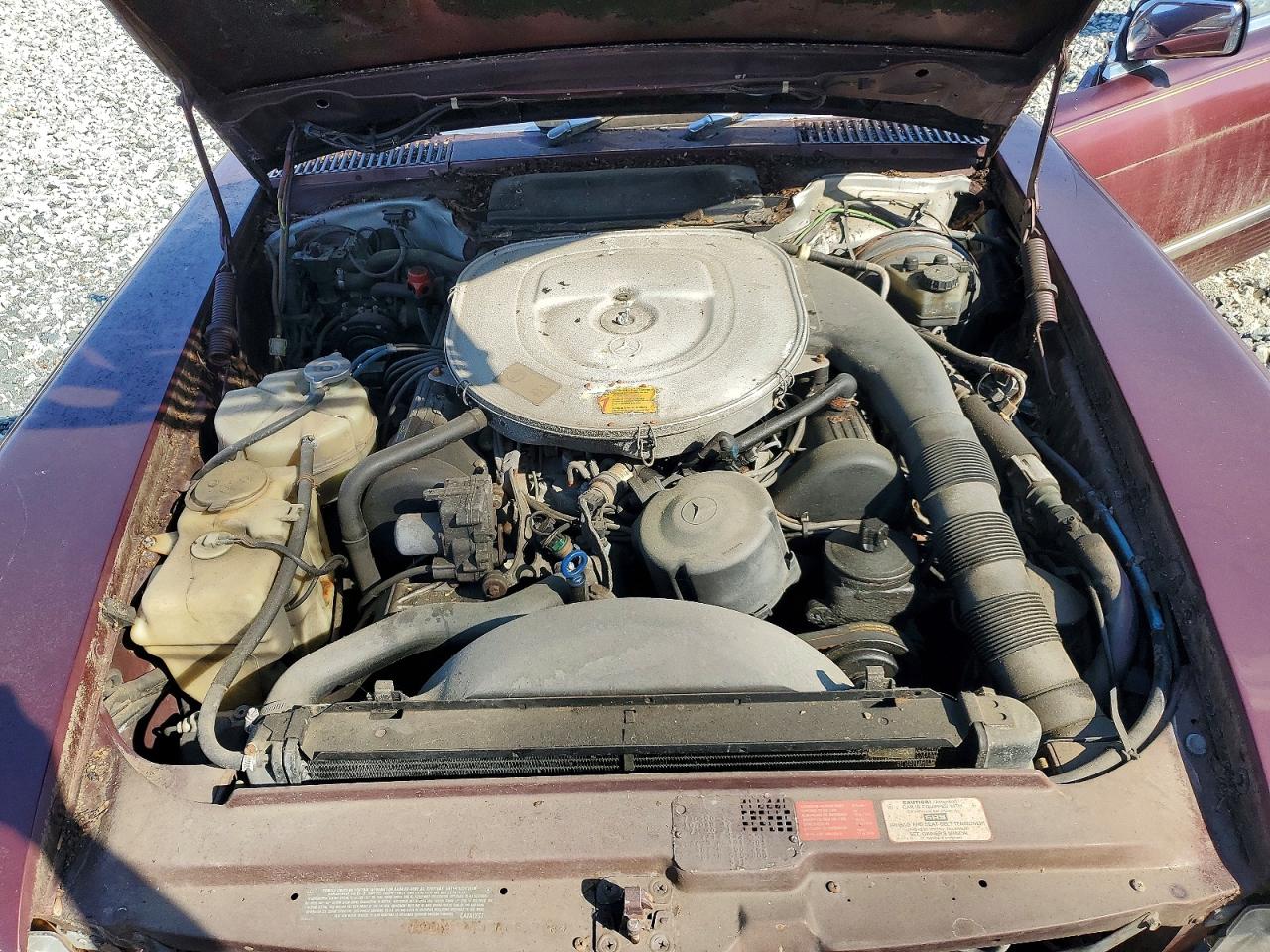 1986 Mercedes-benz 560 Sl Red vin: WDBBA48D6GA052708