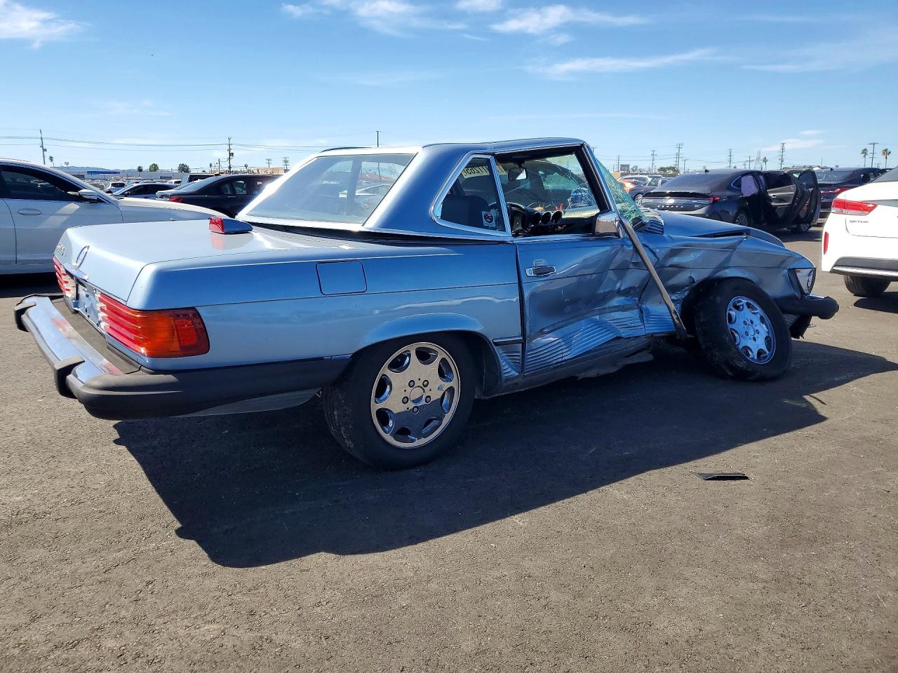 1987 Mercedes-benz 560 Sl Синий vin: WDBBA48D6HA064052
