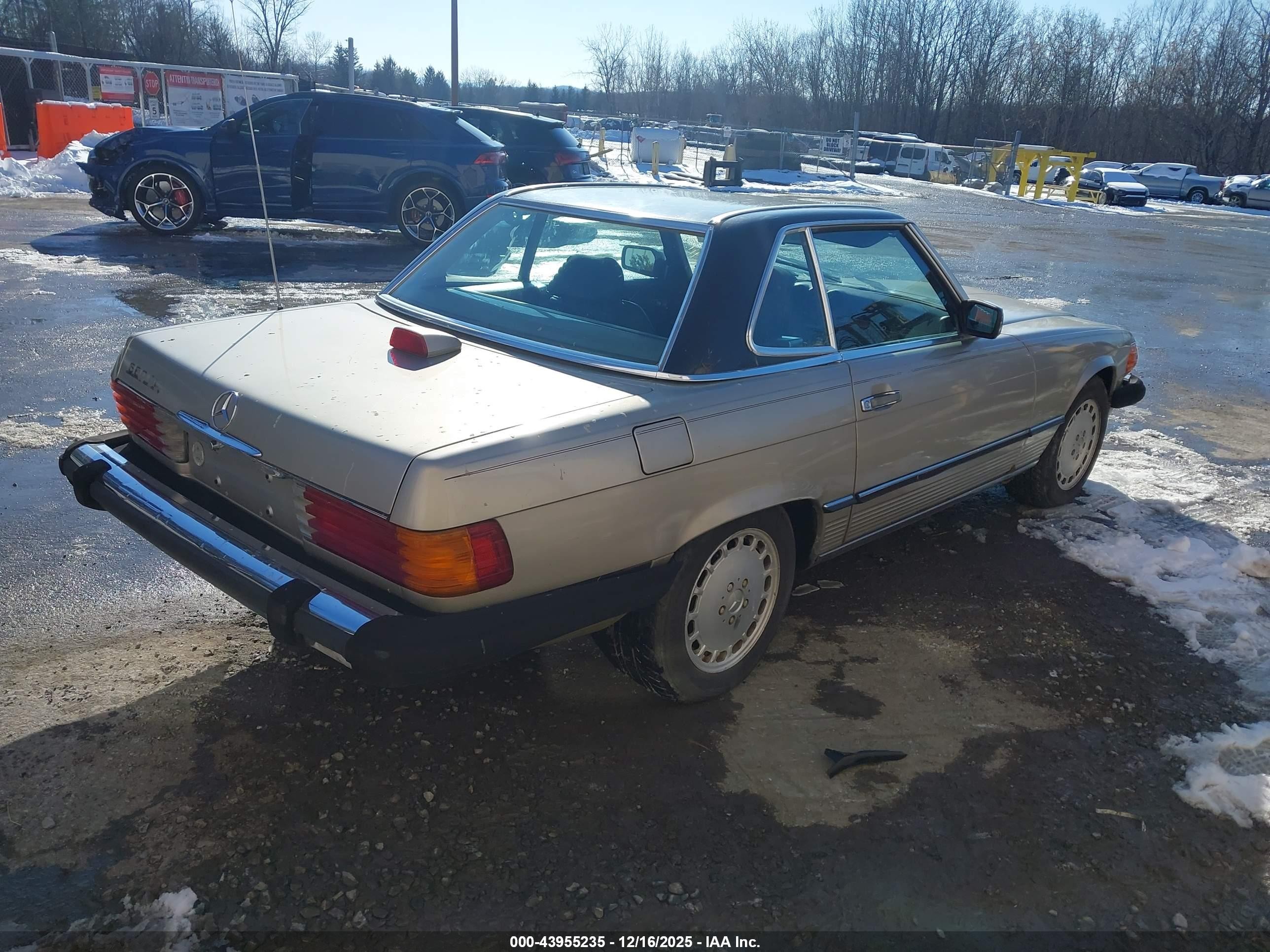 1986 Mercedes-benz 560 Sl Gray vin: WDBBA48D7GA038848