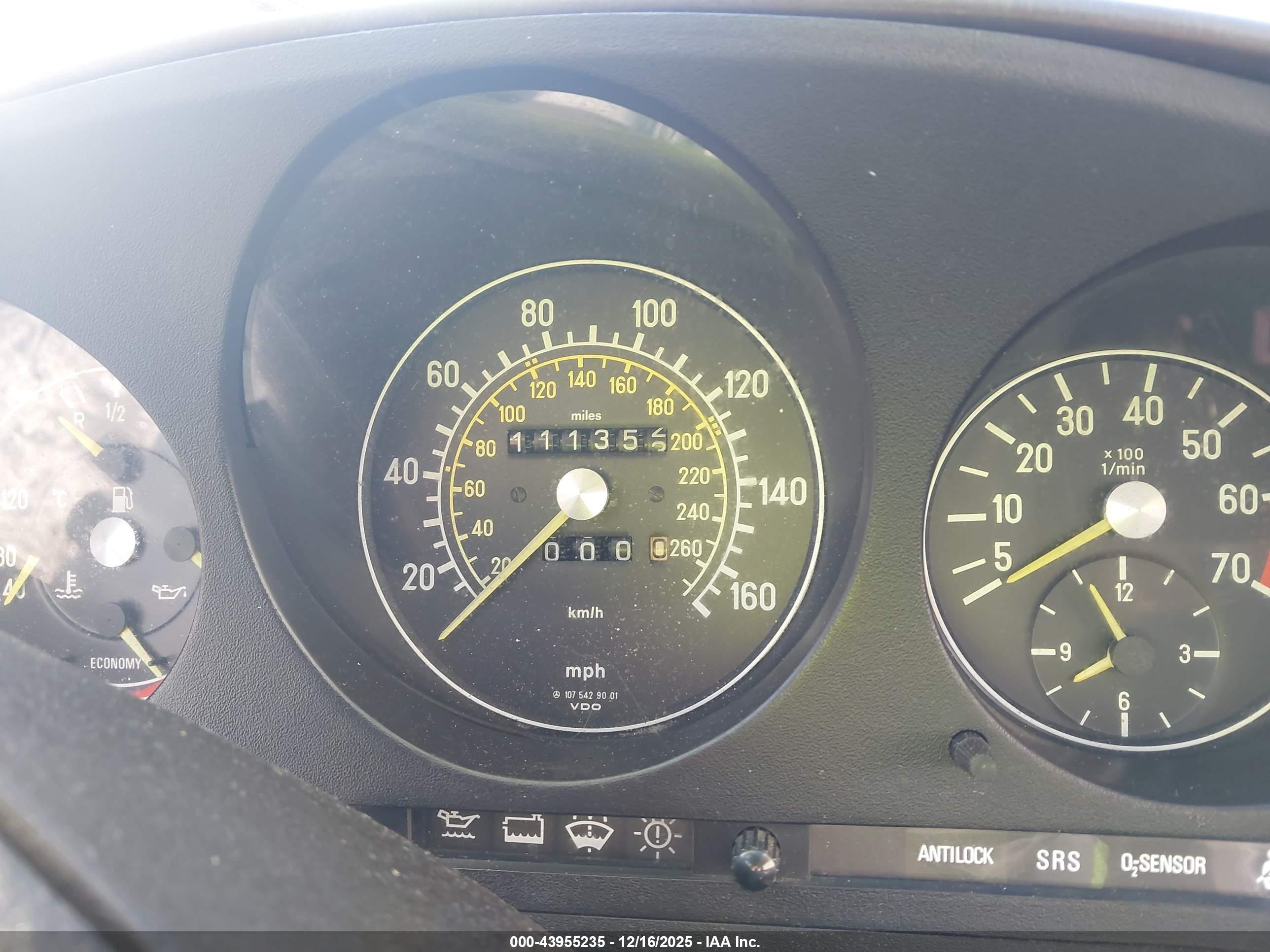 1986 Mercedes-benz 560 Sl Gray vin: WDBBA48D7GA038848