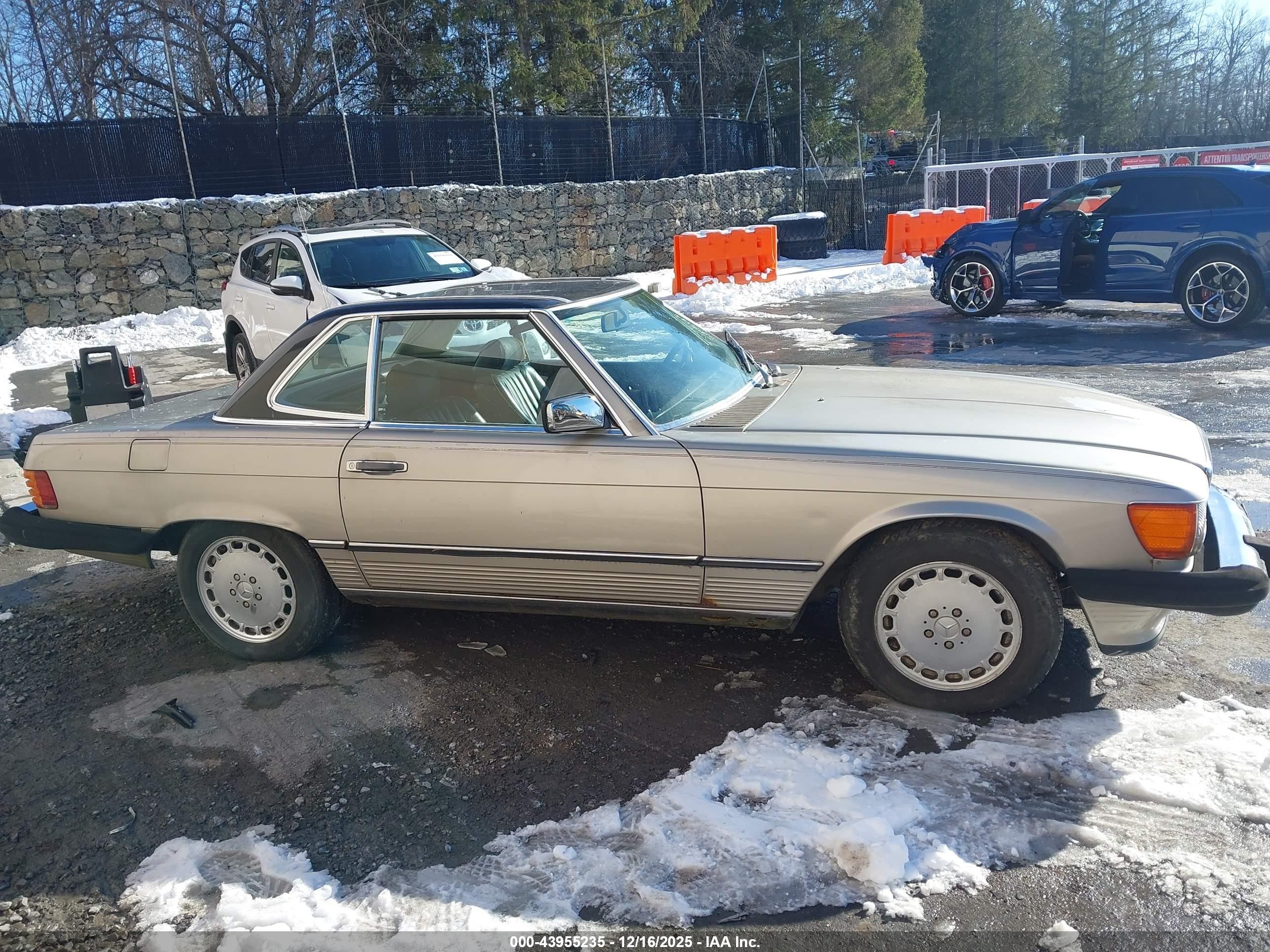 1986 Mercedes-benz 560 Sl Gray vin: WDBBA48D7GA038848