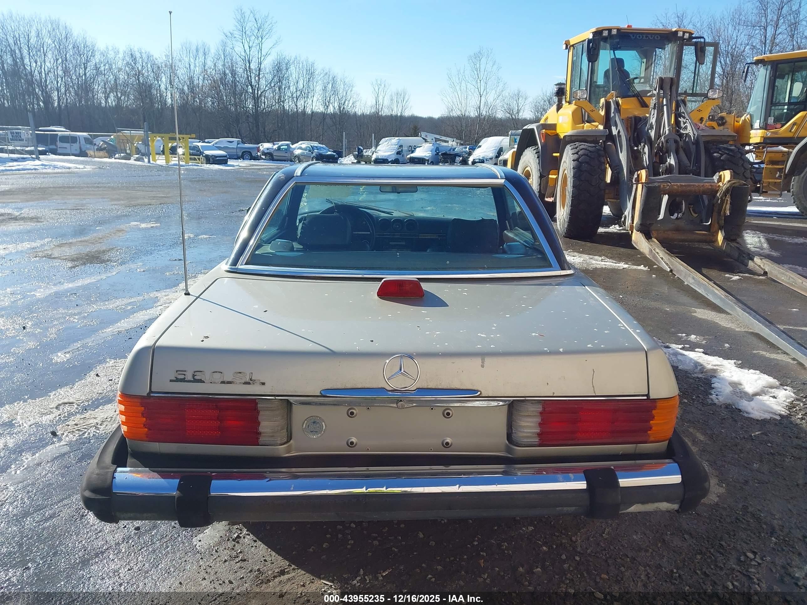 1986 Mercedes-benz 560 Sl Gray vin: WDBBA48D7GA038848