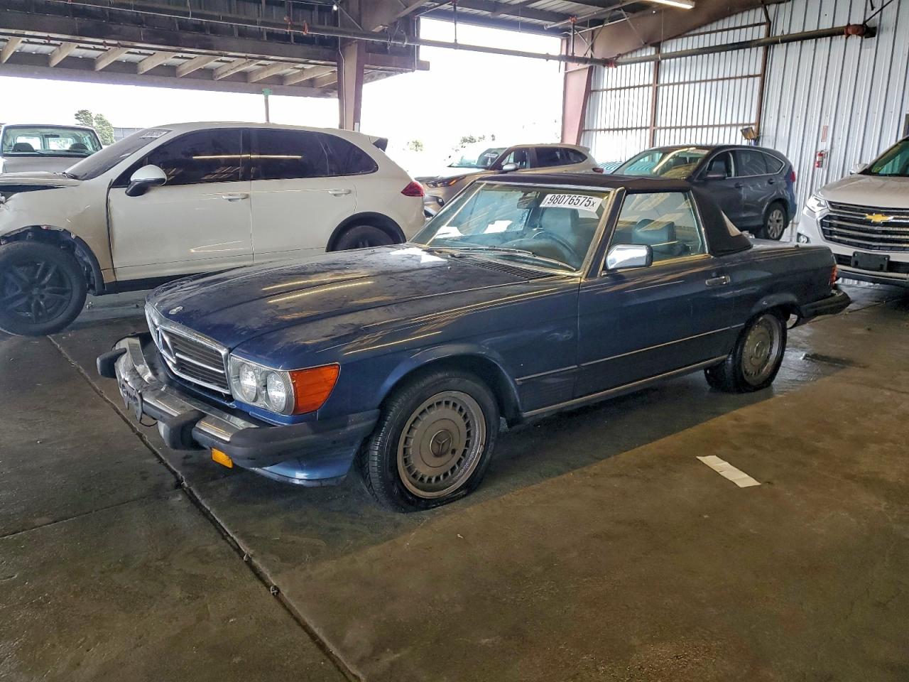 1986 Mercedes-benz 560 Sl Blue vin: WDBBA48D7GA040728