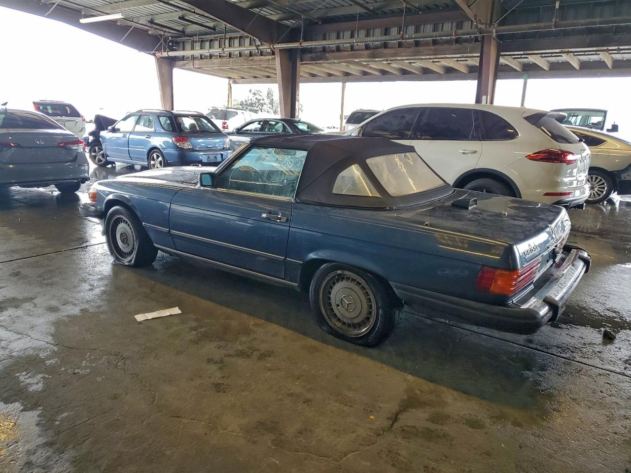 1986 Mercedes-benz 560 Sl Blue vin: WDBBA48D7GA040728