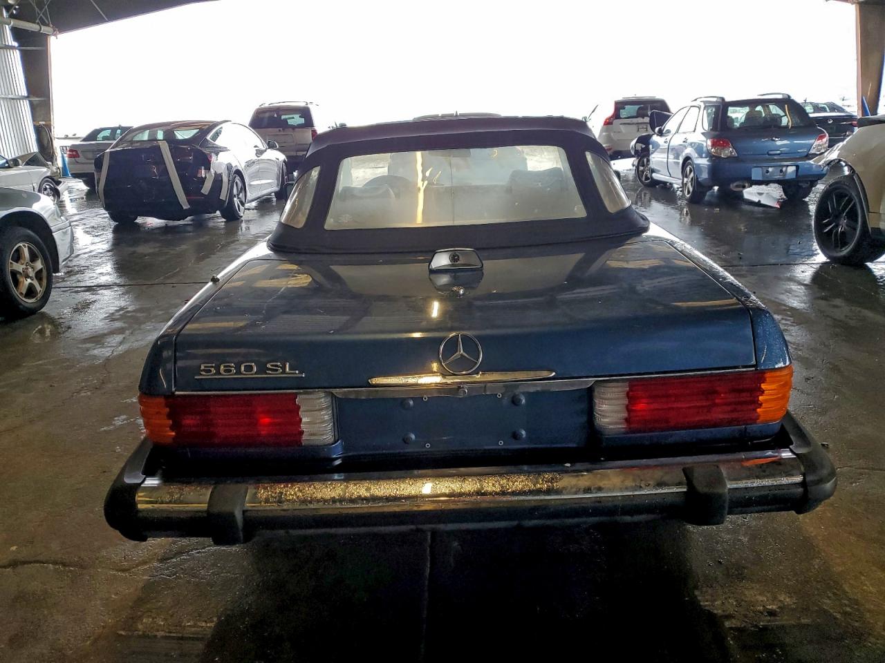 1986 Mercedes-benz 560 Sl Blue vin: WDBBA48D7GA040728