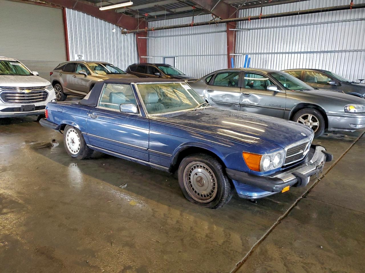 1986 Mercedes-benz 560 Sl Blue vin: WDBBA48D7GA040728