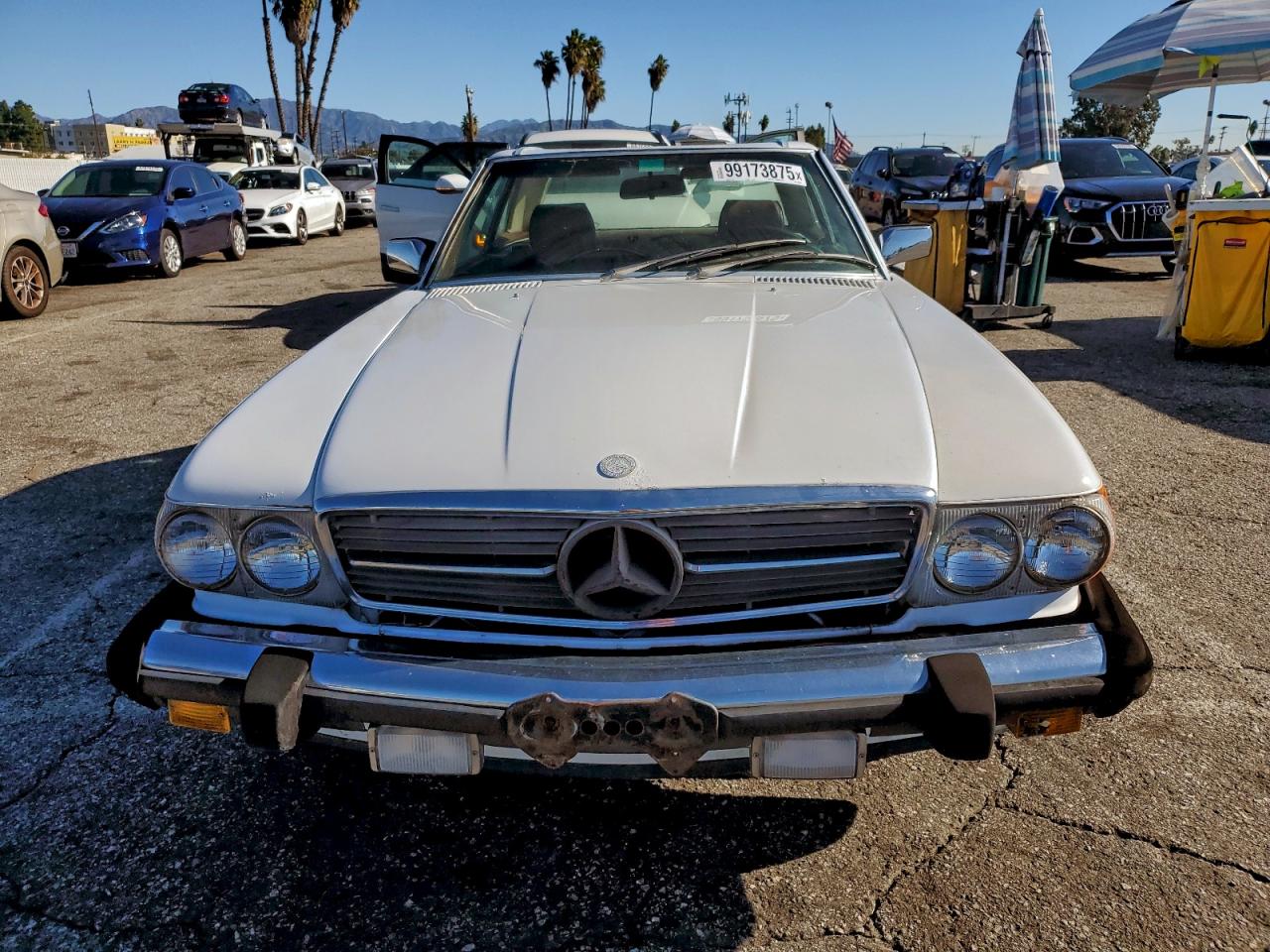1986 Mercedes-benz 560 Sl White vin: WDBBA48D7GA043449