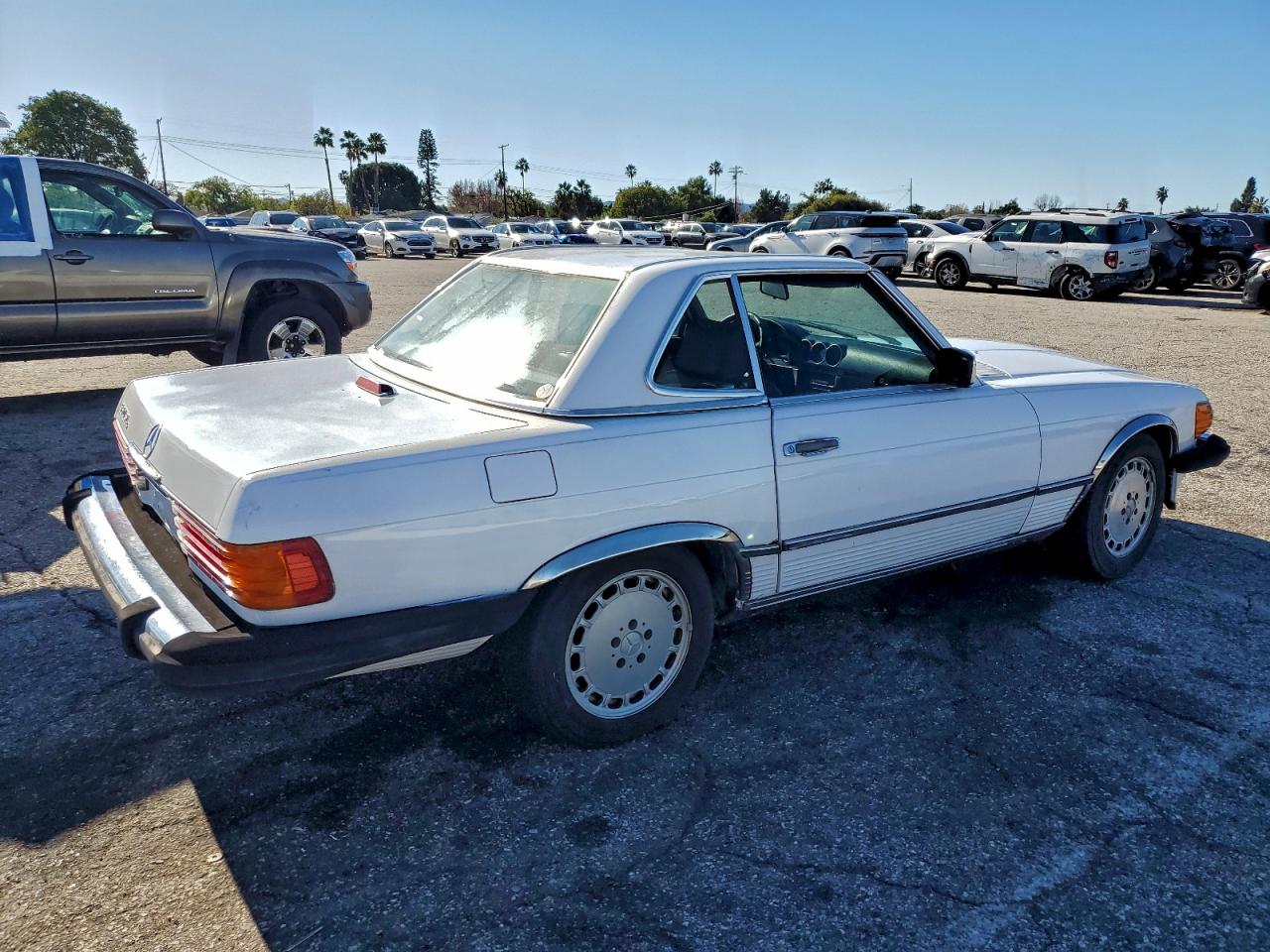 1986 Mercedes-benz 560 Sl White vin: WDBBA48D7GA043449
