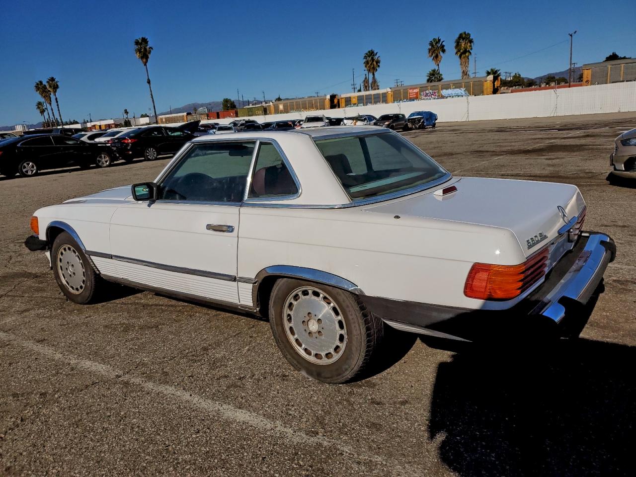 1986 Mercedes-benz 560 Sl White vin: WDBBA48D7GA043449