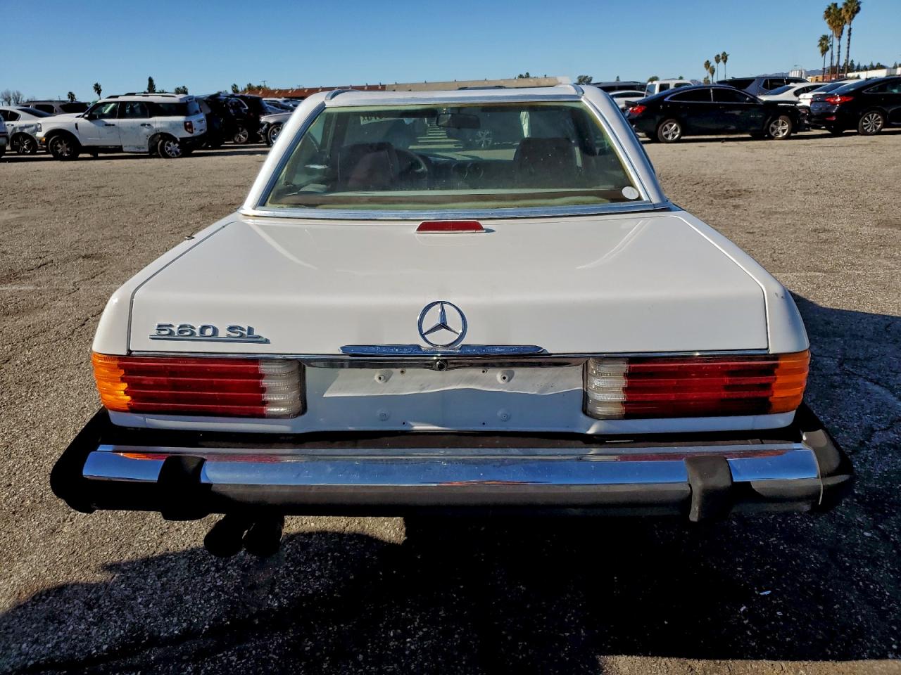 1986 Mercedes-benz 560 Sl White vin: WDBBA48D7GA043449