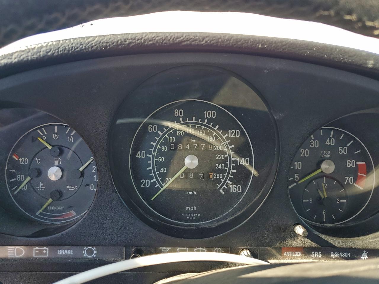 1986 Mercedes-benz 560 Sl White vin: WDBBA48D7GA043449
