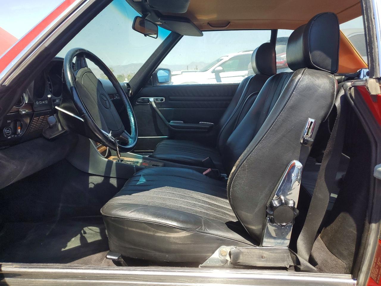 1987 Mercedes-benz 560 Sl Red vin: WDBBA48D7HA057689