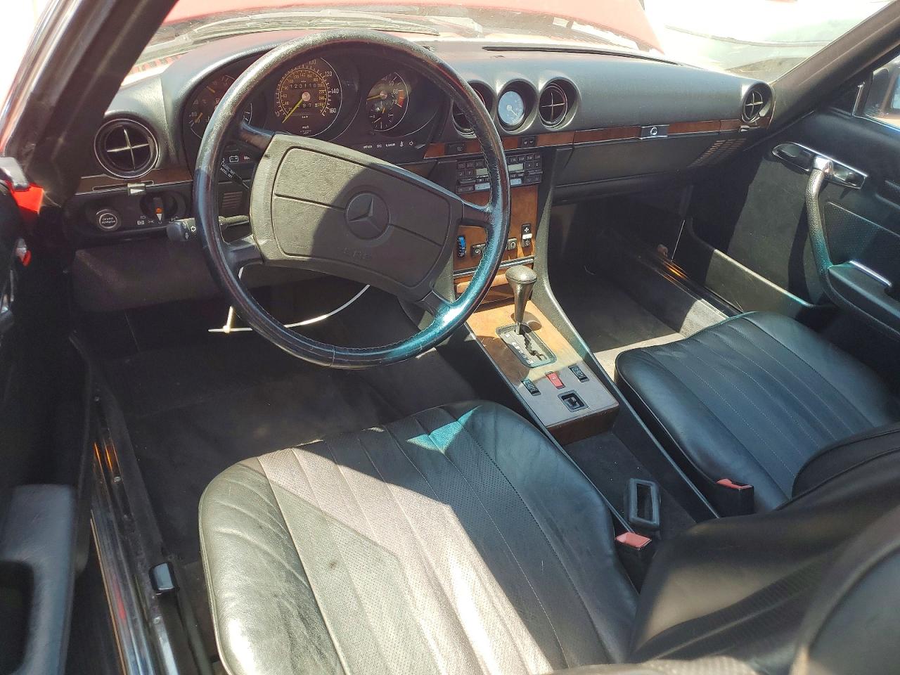 1987 Mercedes-benz 560 Sl Red vin: WDBBA48D7HA057689