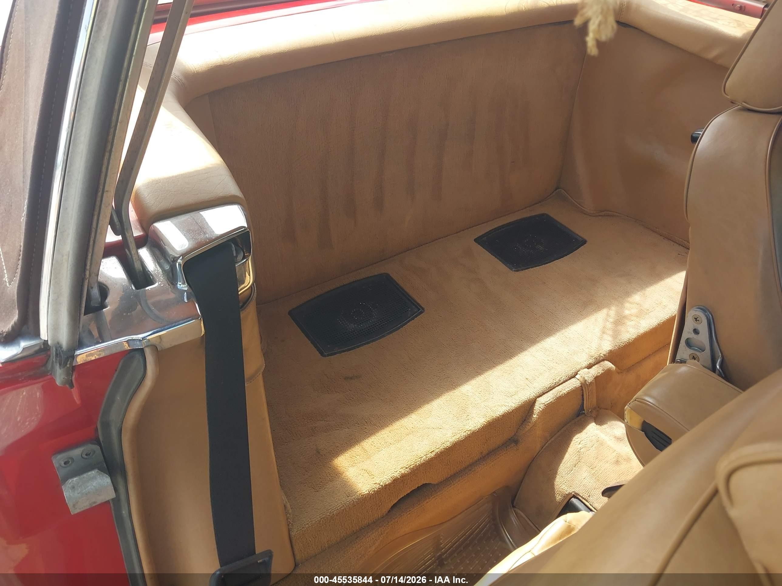 1987 Mercedes-benz 560 Sl Red vin: WDBBA48D7HA064772
