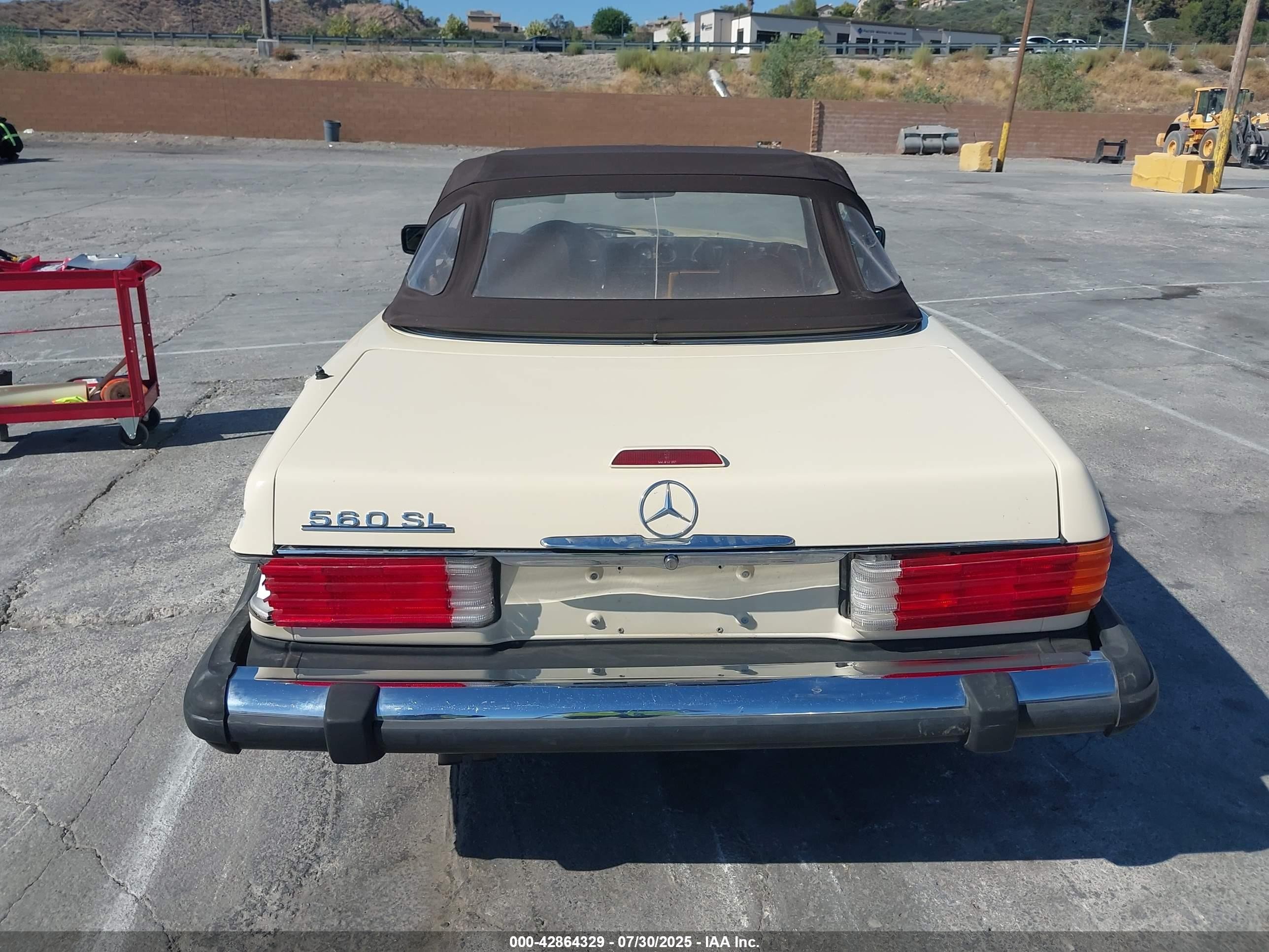 1988 Mercedes-benz 560 Sl Beige vin: WDBBA48D7JA089340