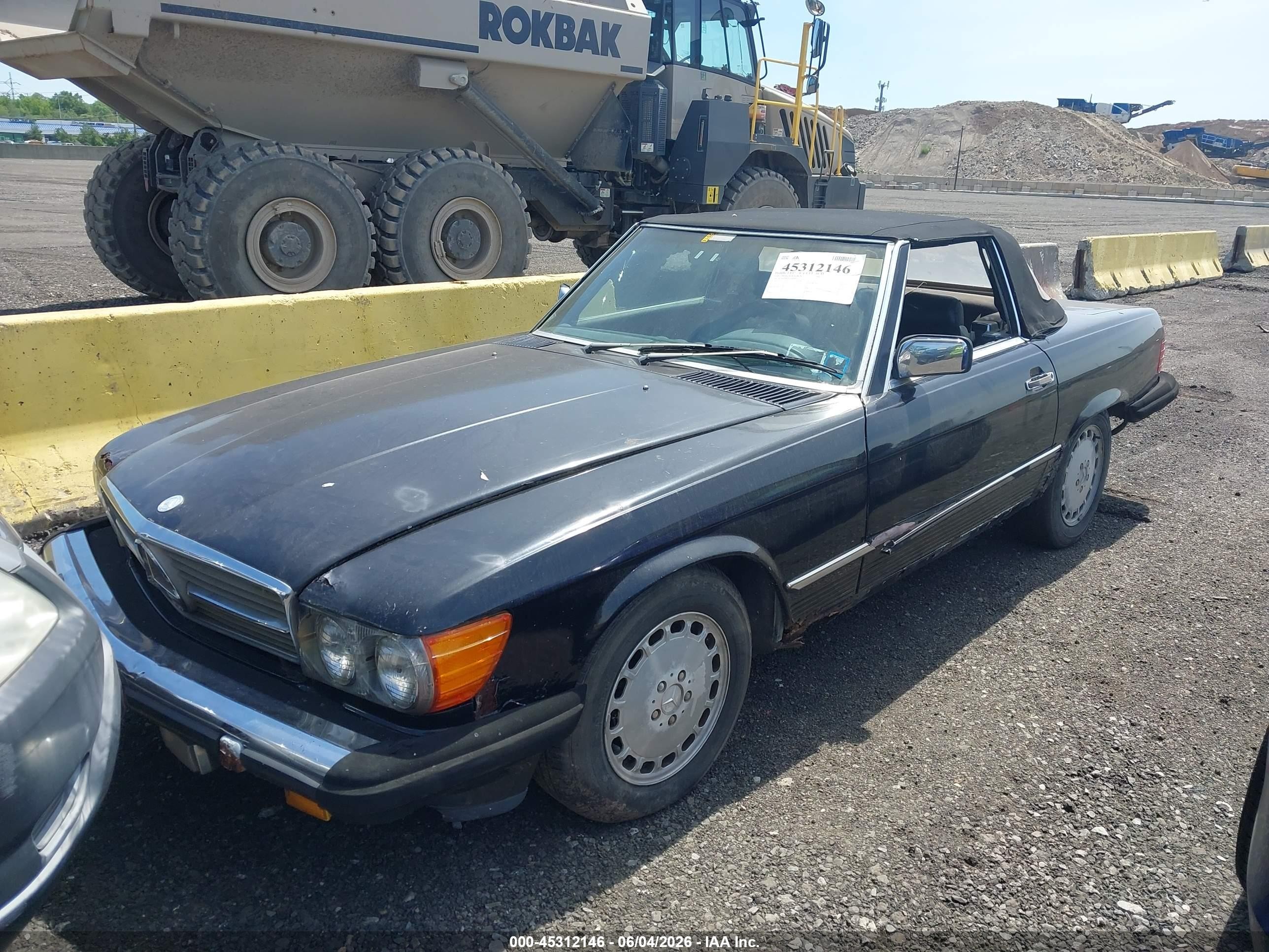 1989 Mercedes-benz 560 Sl Черный vin: WDBBA48D7KA094426