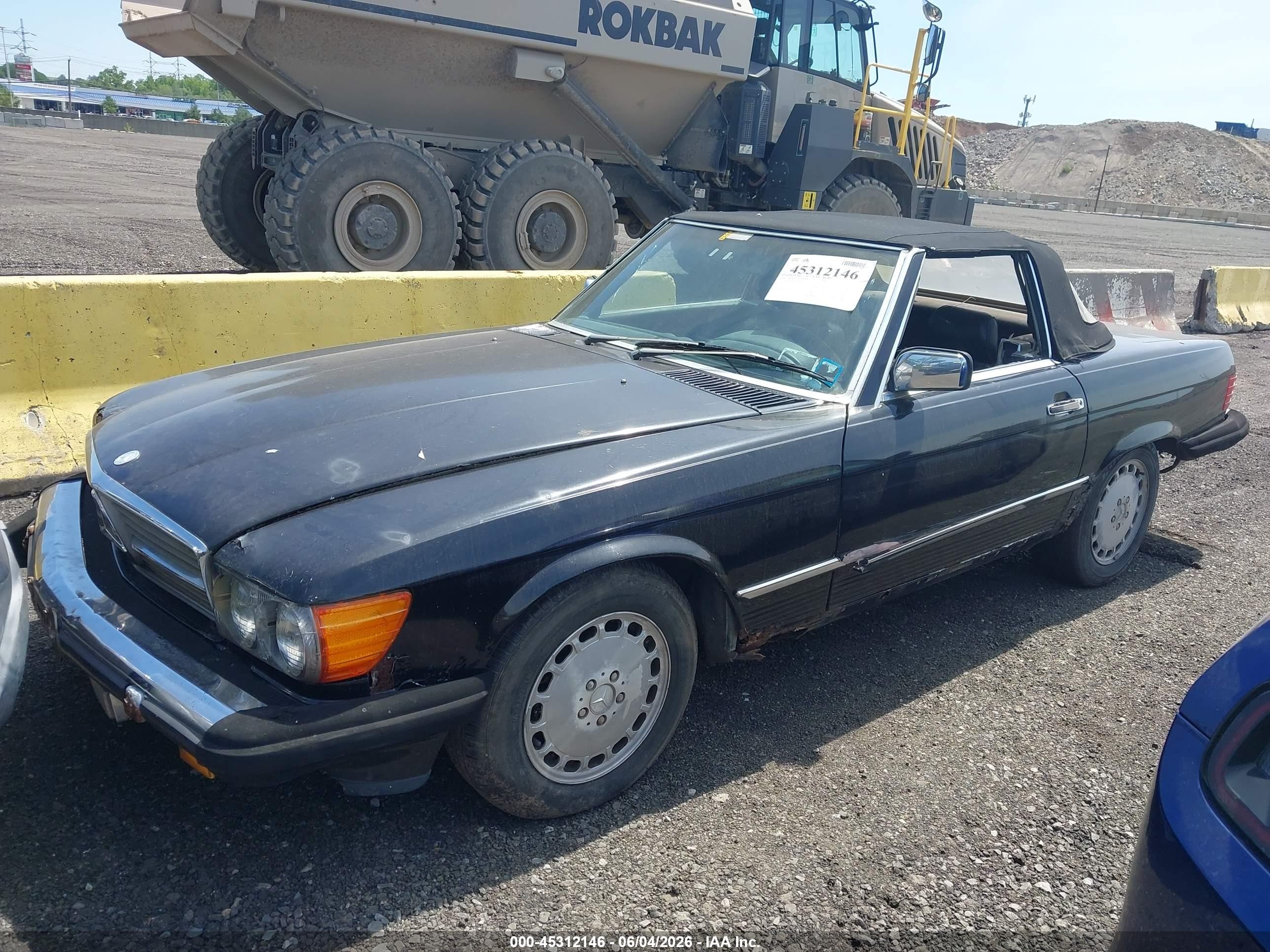1989 Mercedes-benz 560 Sl Черный vin: WDBBA48D7KA094426