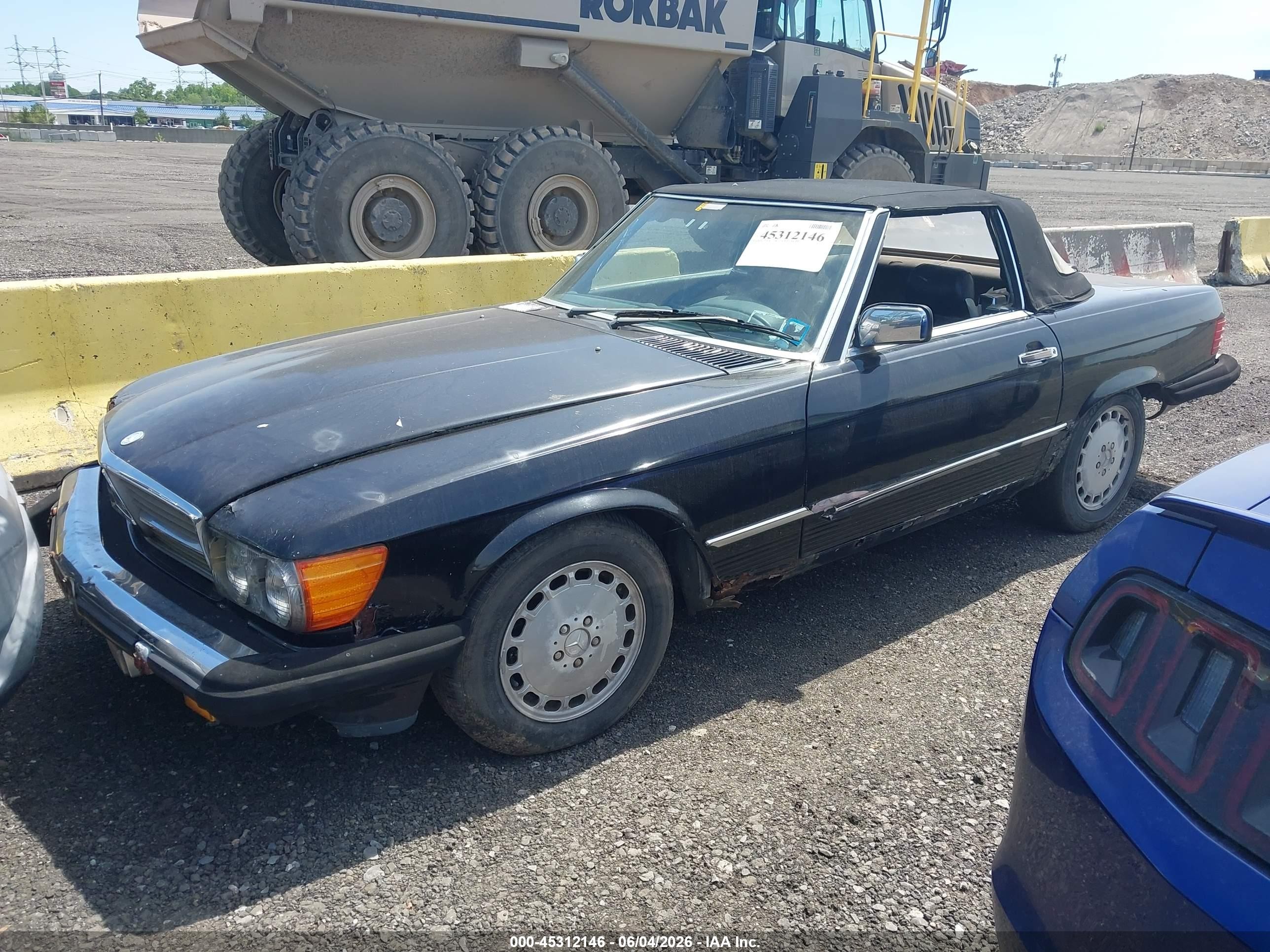 1989 Mercedes-benz 560 Sl Черный vin: WDBBA48D7KA094426