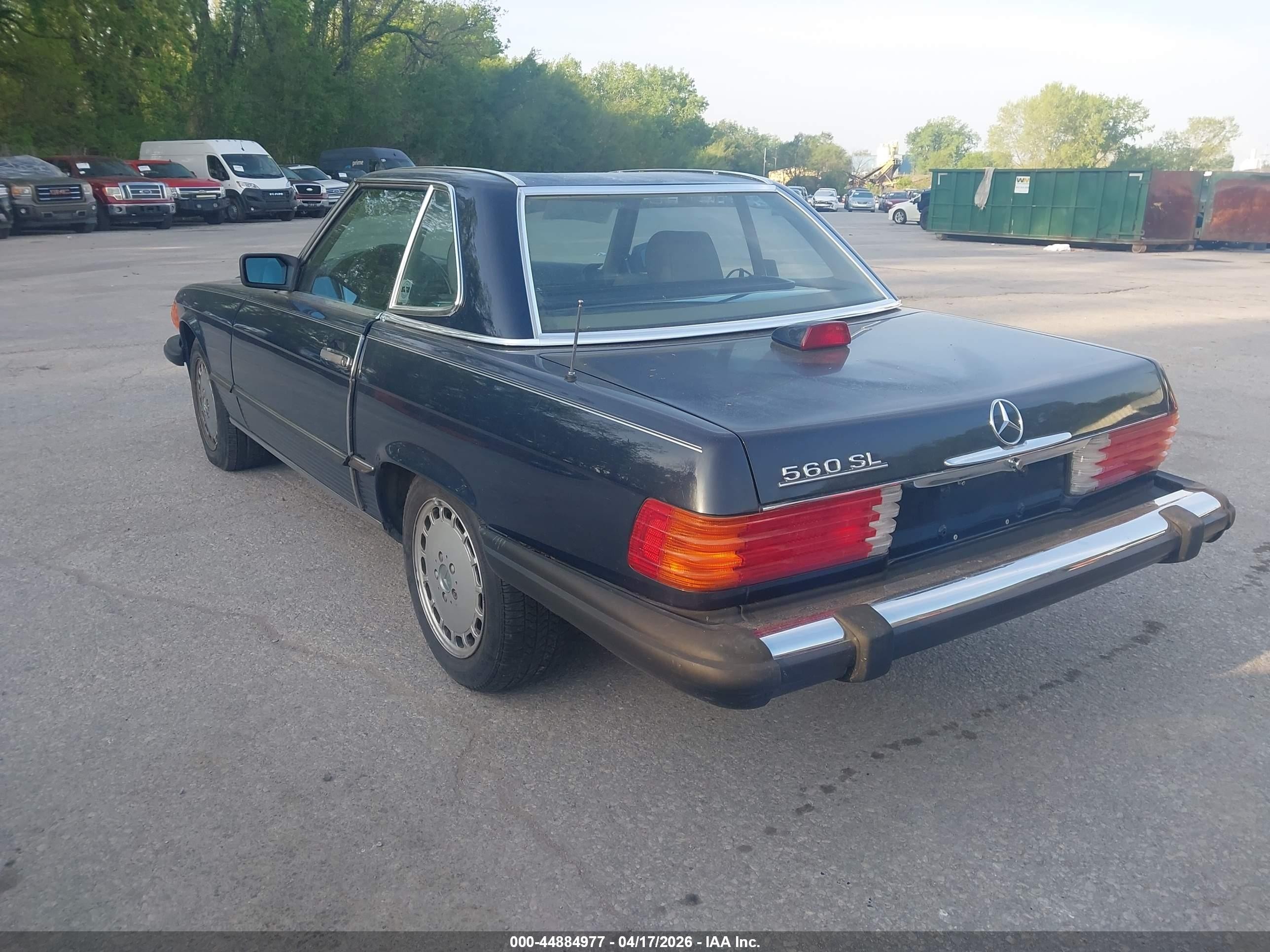1986 Mercedes-benz 560 Sl Dark Blue vin: WDBBA48D8GA049471