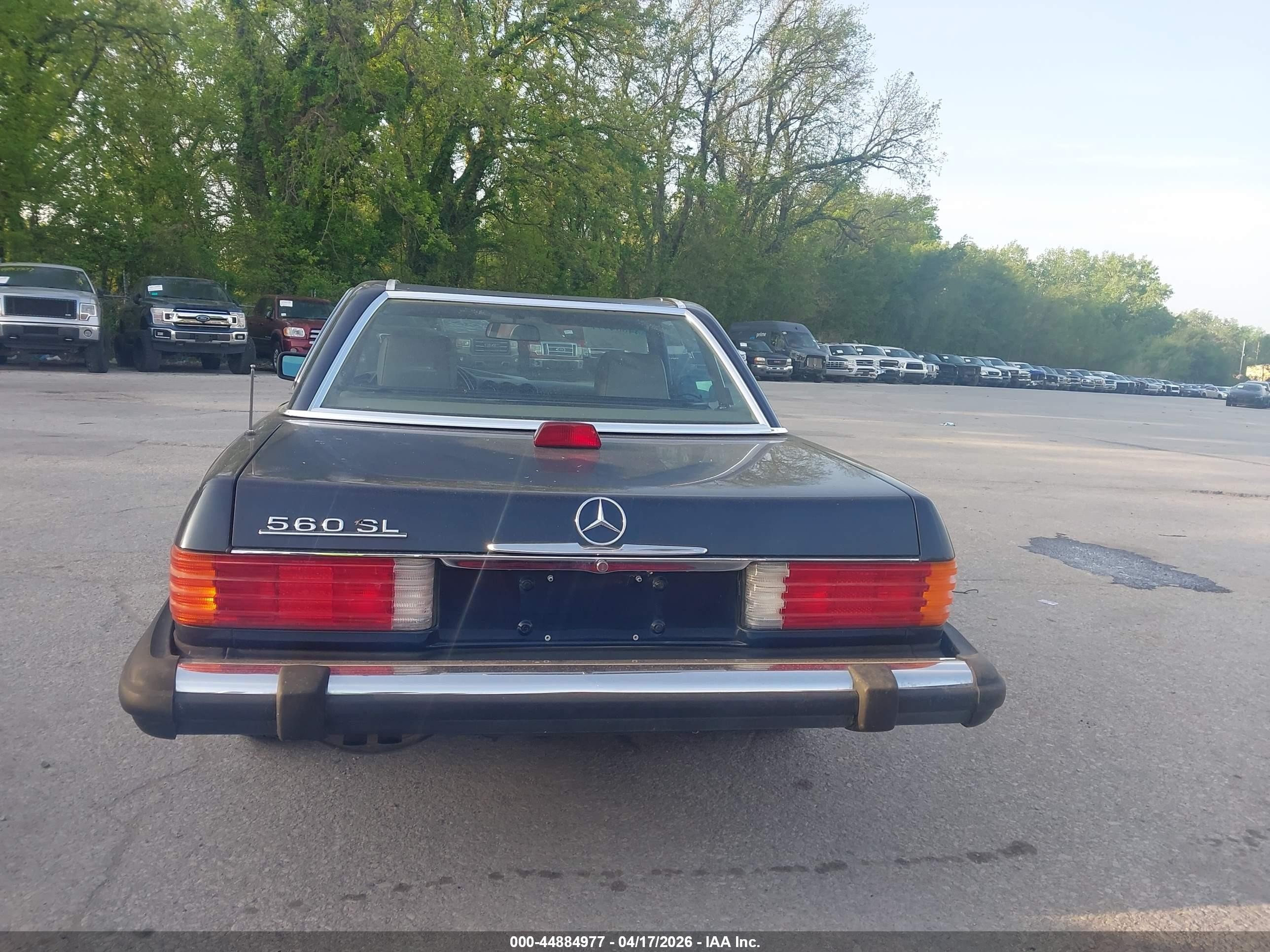 1986 Mercedes-benz 560 Sl Dark Blue vin: WDBBA48D8GA049471