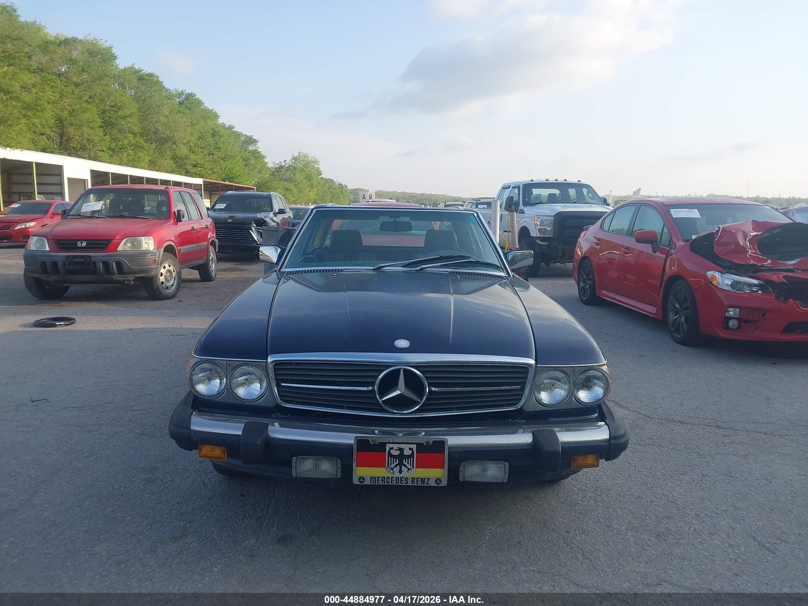 1986 Mercedes-benz 560 Sl Dark Blue vin: WDBBA48D8GA049471