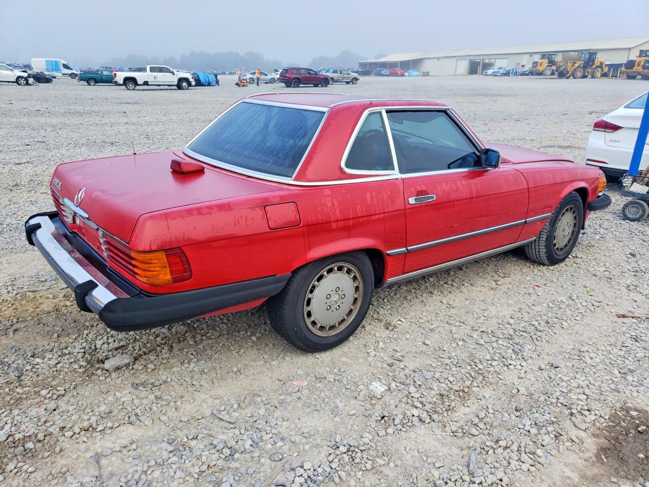 1986 Mercedes-benz 560 Sl Red vin: WDBBA48D9GA044263