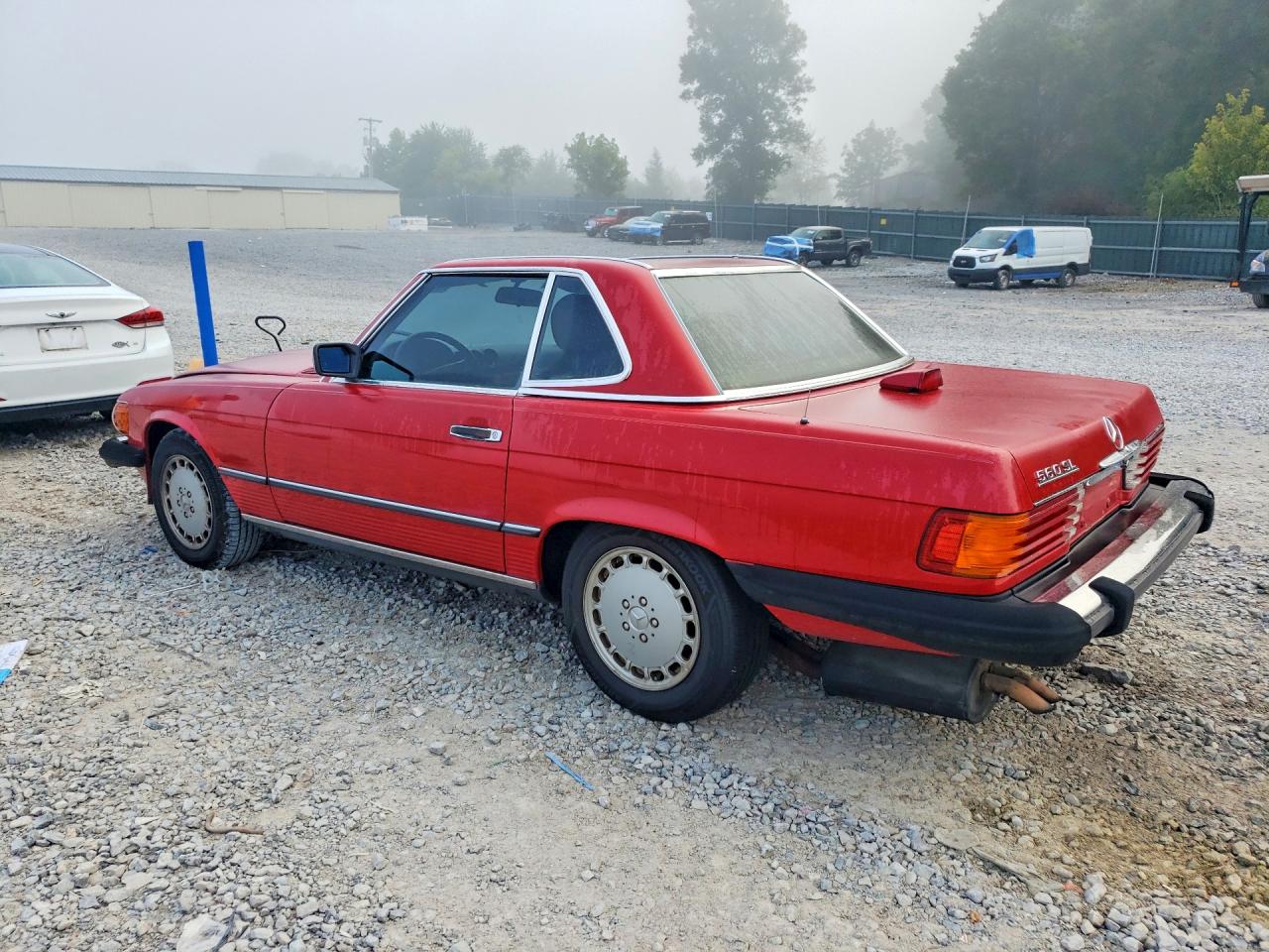 1986 Mercedes-benz 560 Sl Red vin: WDBBA48D9GA044263