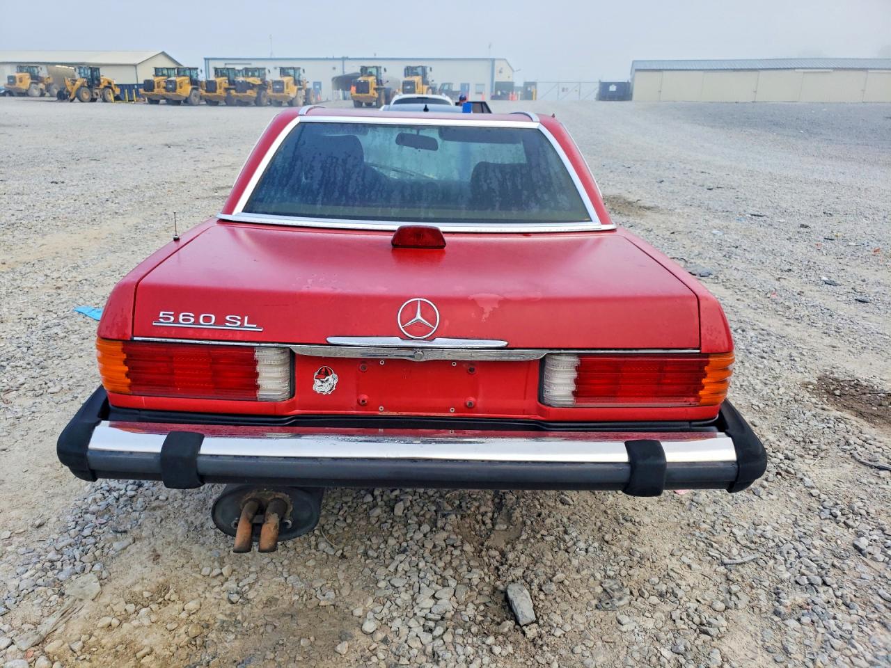 1986 Mercedes-benz 560 Sl Red vin: WDBBA48D9GA044263