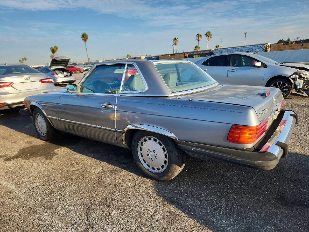 1987 Mercedes-benz 560 Sl Gray vin: WDBBA48D9HA066958