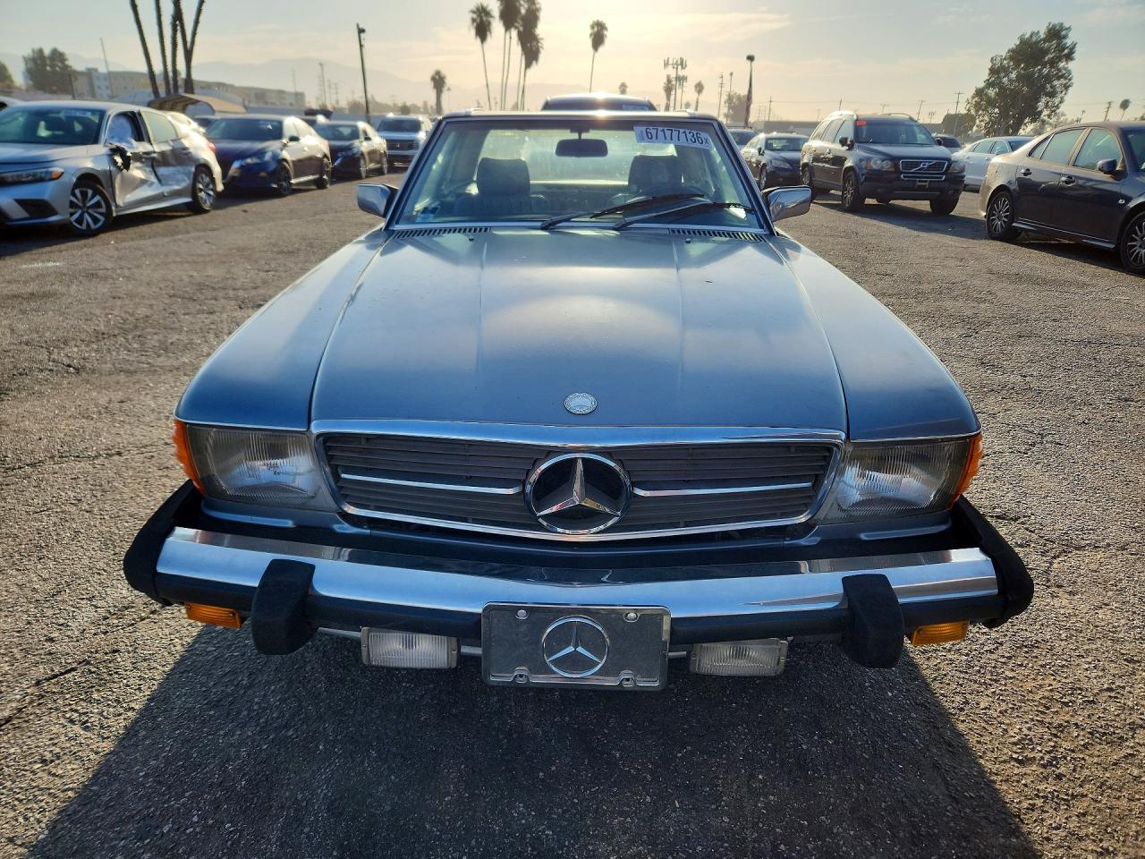 1987 Mercedes-benz 560 Sl Gray vin: WDBBA48D9HA066958