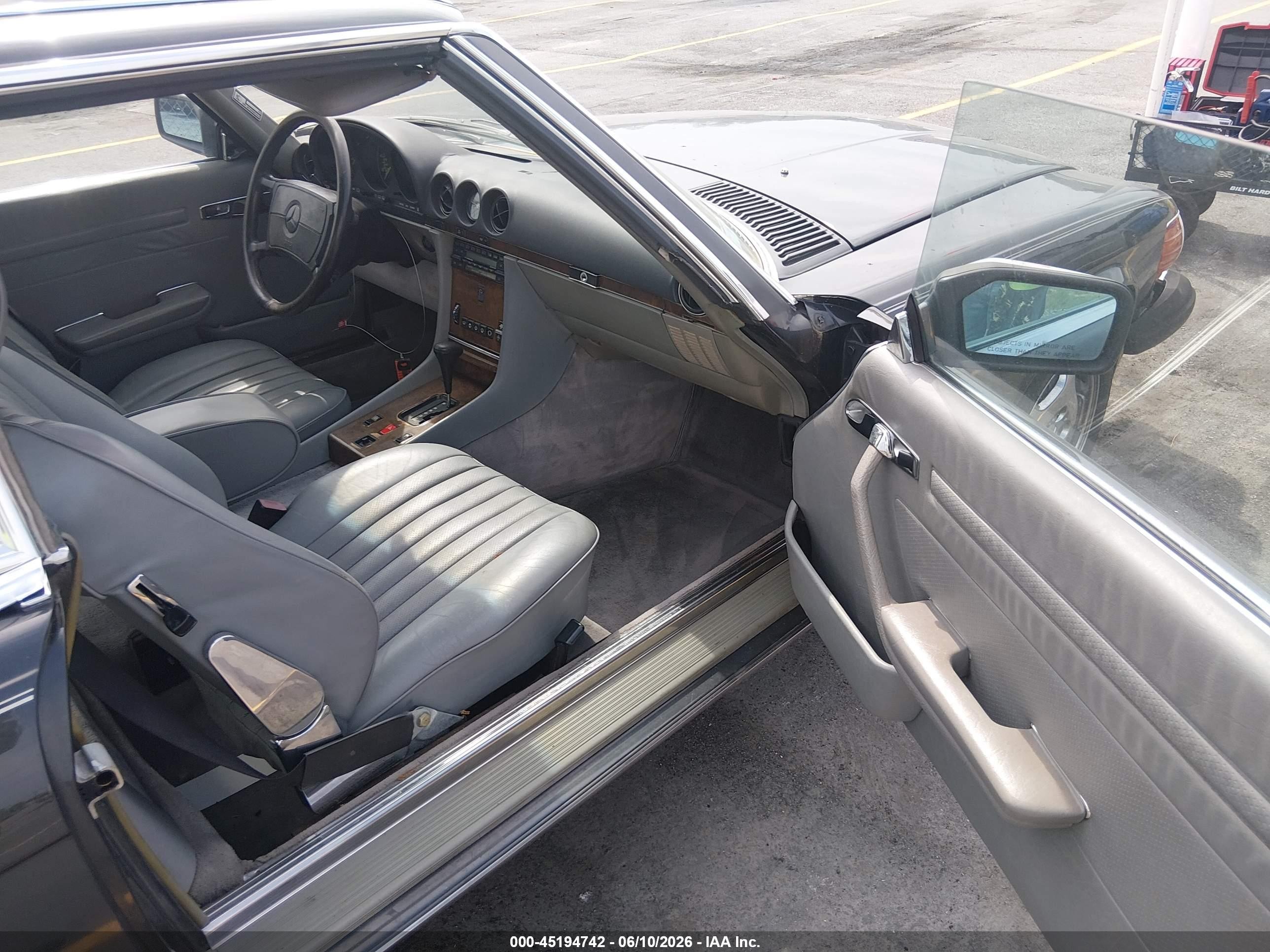 1987 Mercedes-benz 560 Sl Gray vin: WDBBA48D9HA071464