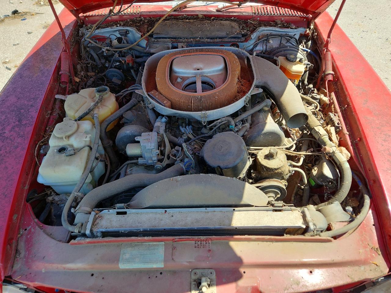 1988 Mercedes-benz 560 Sl Red vin: WDBBA48D9JA078307
