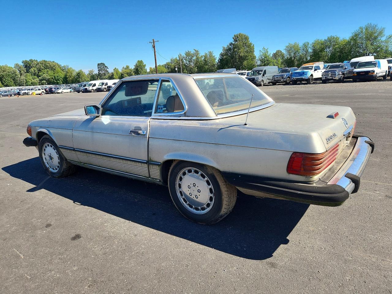 1988 Mercedes-benz 560 Sl Gray vin: WDBBA48D9JA088576