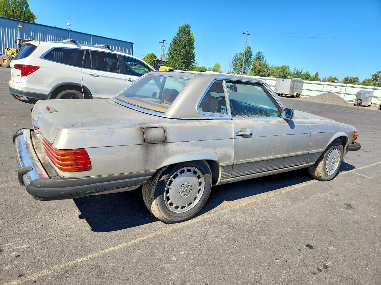 1988 Mercedes-benz 560 Sl Gray vin: WDBBA48D9JA088576