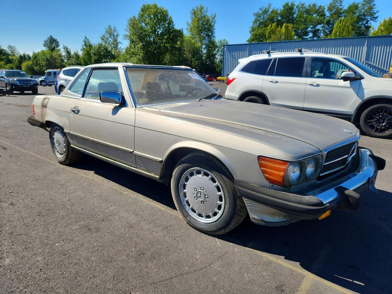 1988 Mercedes-benz 560 Sl Gray vin: WDBBA48D9JA088576