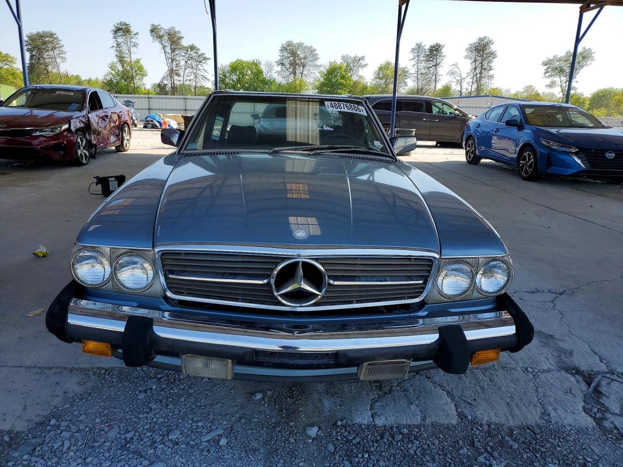 1988 Mercedes-benz 560 Sl Blue vin: WDBBA48D9JA088867