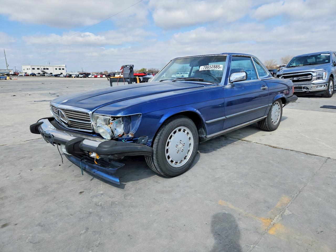 1986 Mercedes-benz 560 Sl Blue vin: WDBBA48DXGA041937