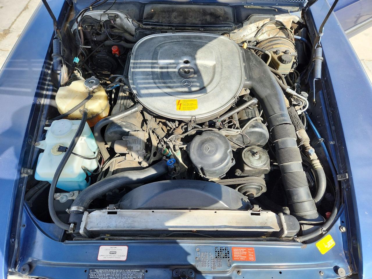 1986 Mercedes-benz 560 Sl Blue vin: WDBBA48DXGA041937