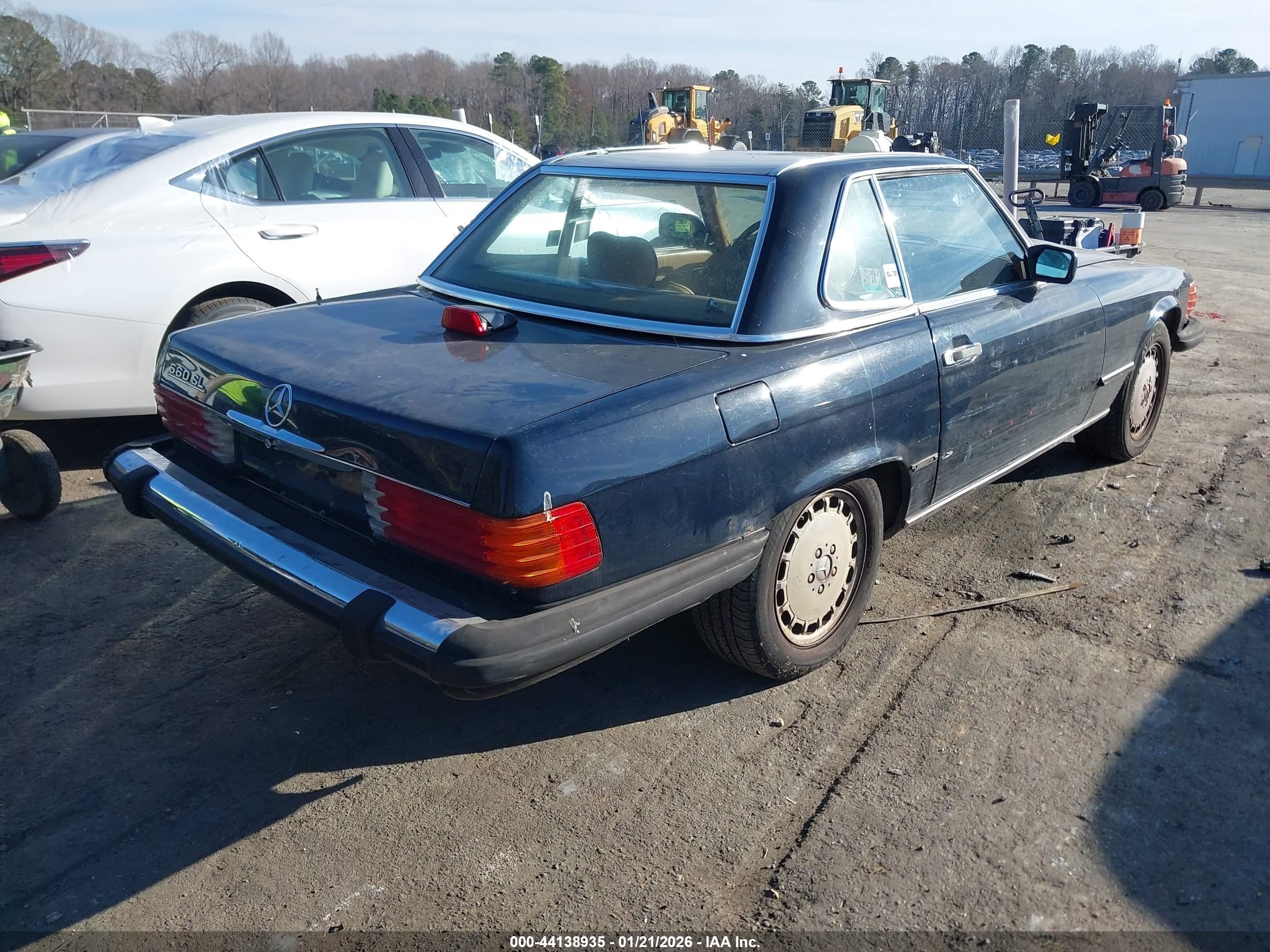 1986 Mercedes-benz 560 Sl Blue vin: WDBBA48DXGA050914