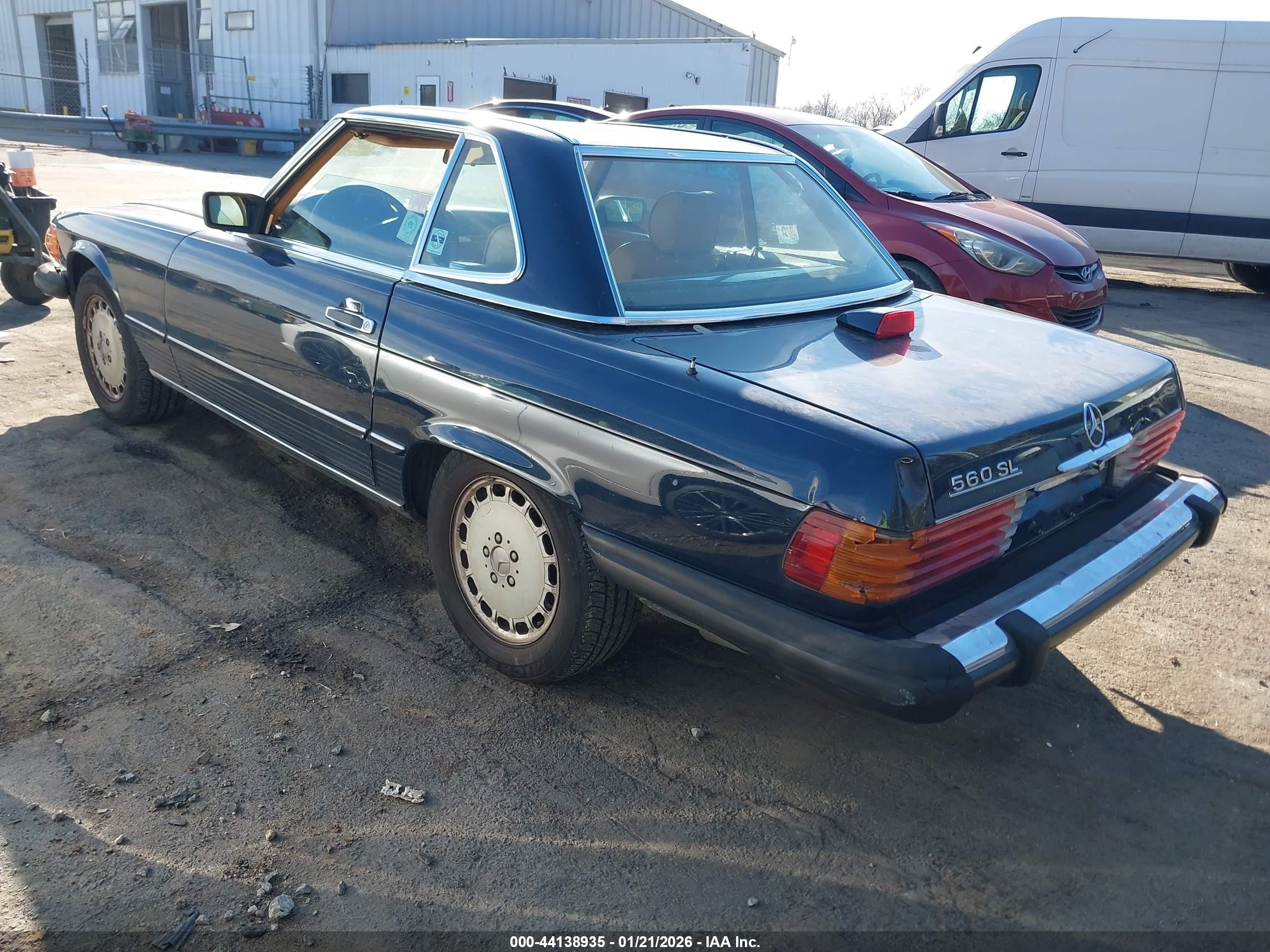 1986 Mercedes-benz 560 Sl Blue vin: WDBBA48DXGA050914
