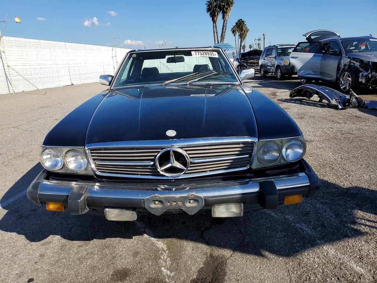 1987 Mercedes-benz 560 Sl Черный vin: WDBBA48DXHA057914