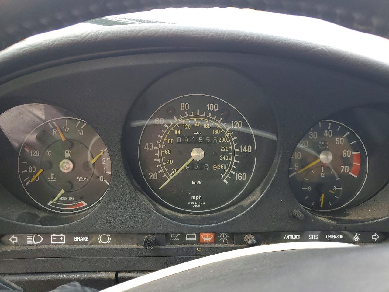 1987 Mercedes-benz 560 Sl Черный vin: WDBBA48DXHA057914