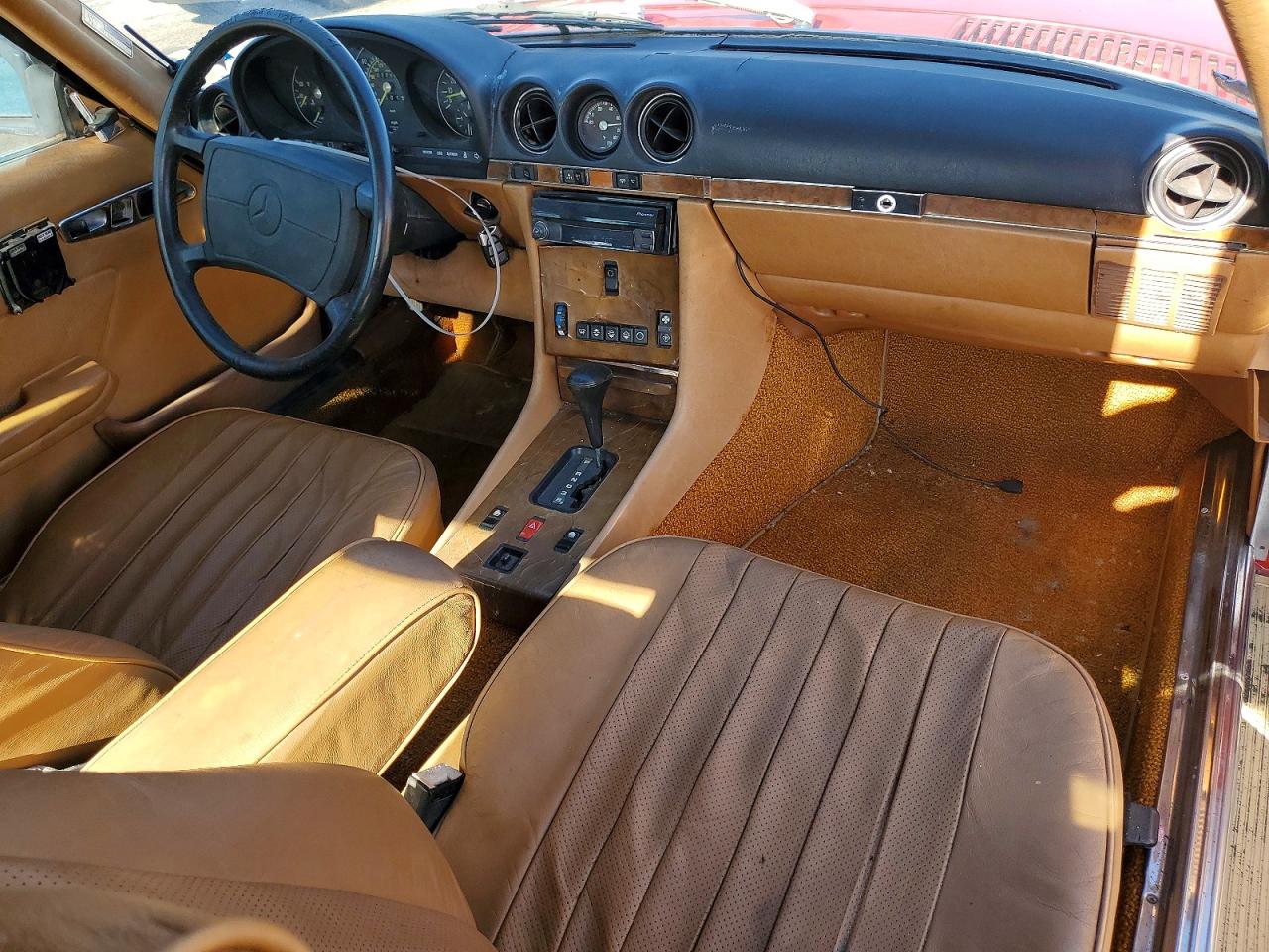 1987 Mercedes-benz 560 Sl Red vin: WDBBA48DXHA064281