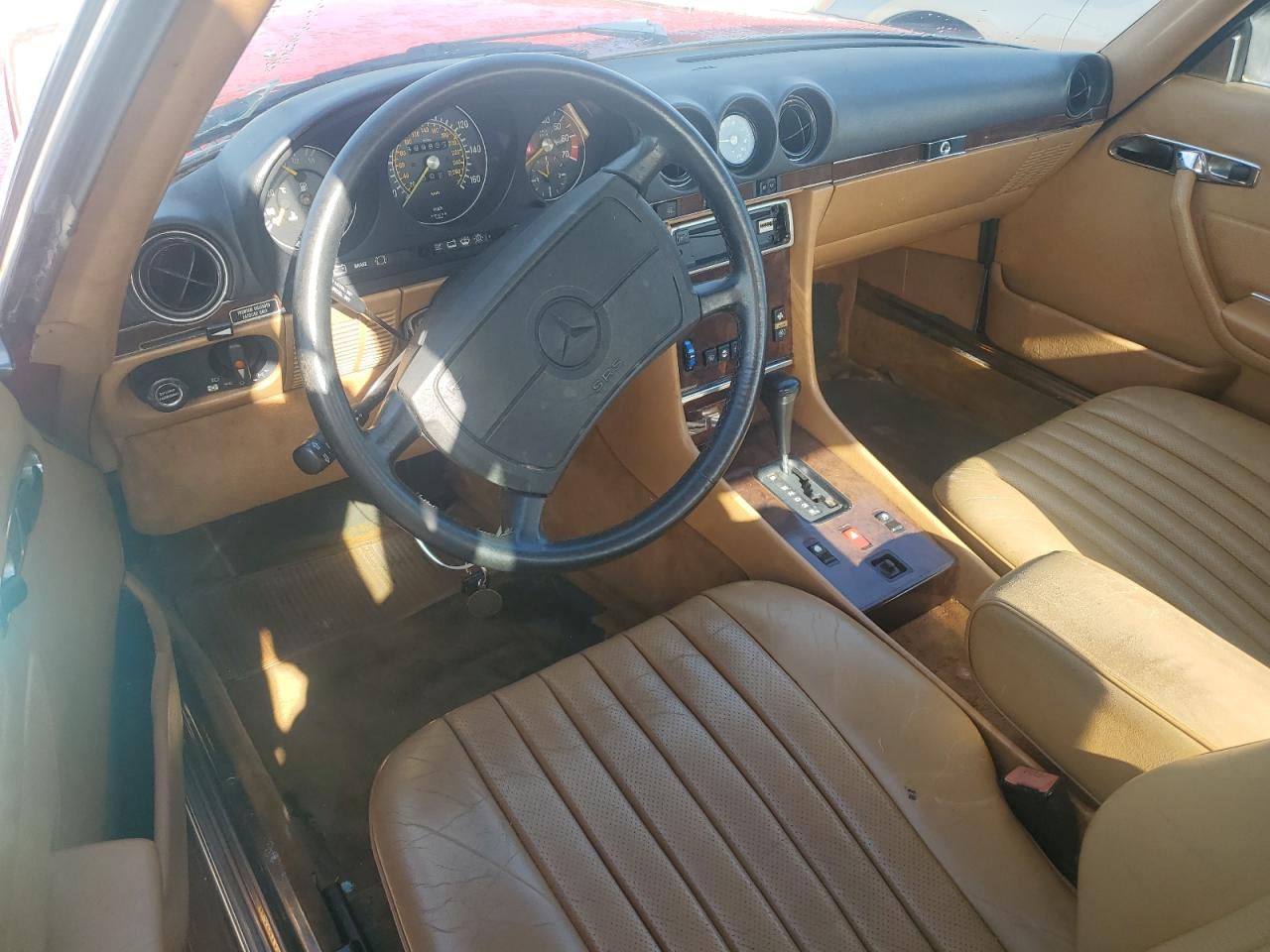 1987 Mercedes-benz 560 Sl Red vin: WDBBA48DXHA072249