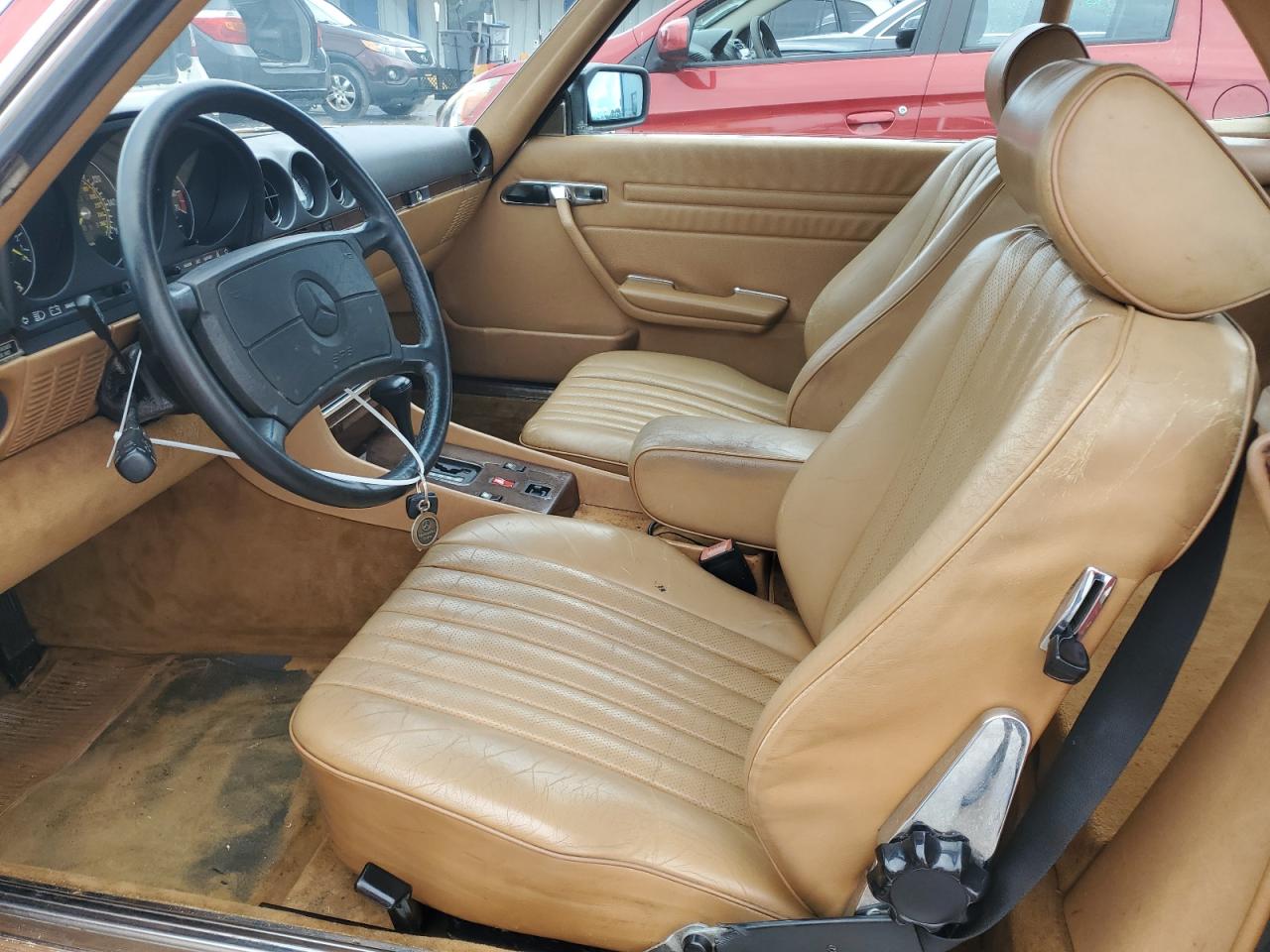 1987 Mercedes-benz 560 Sl Red vin: WDBBA48DXHA072249