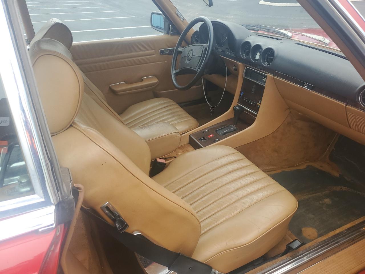 1987 Mercedes-benz 560 Sl Red vin: WDBBA48DXHA072249