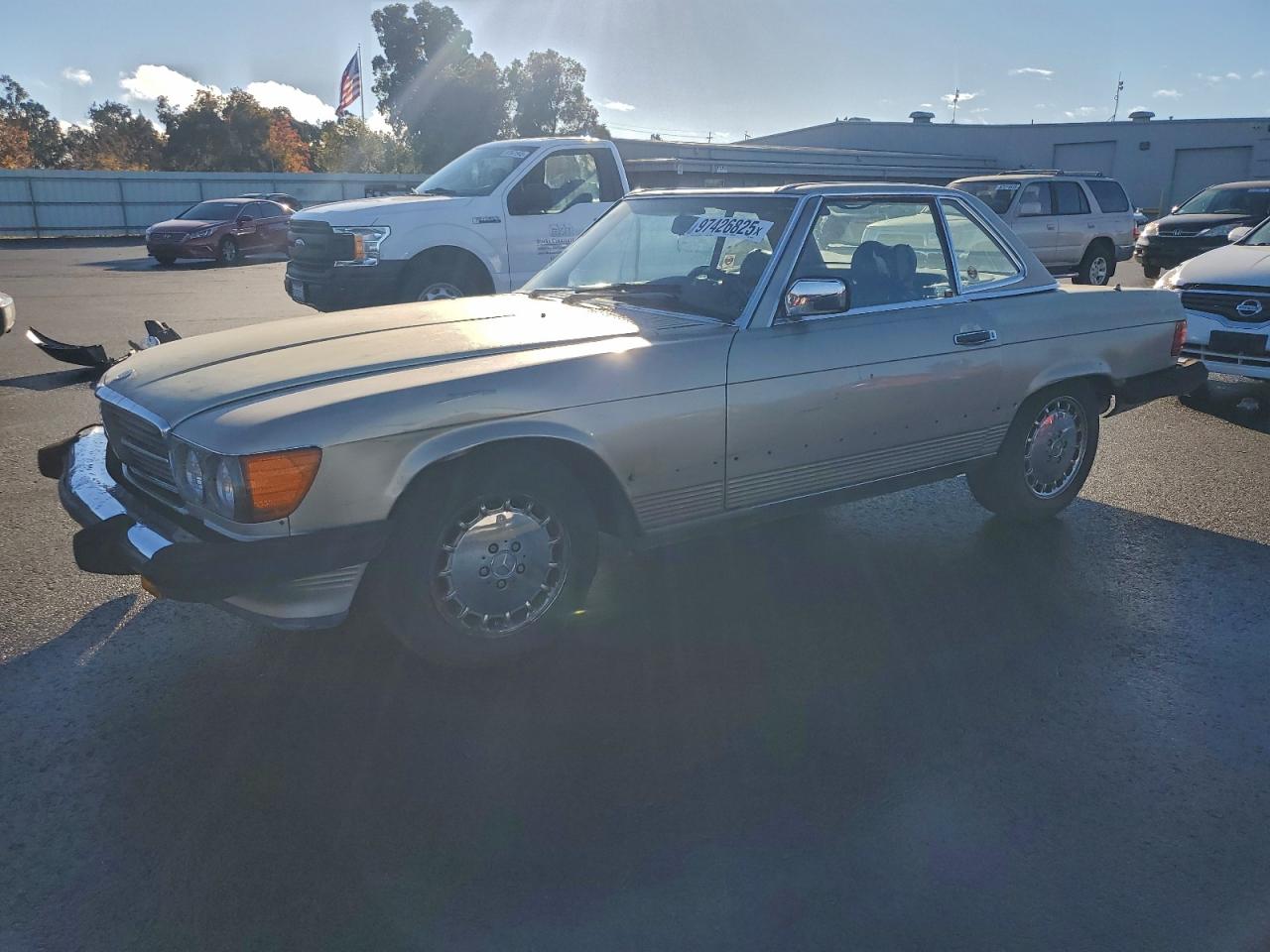1988 Mercedes-benz 560 Sl Silver vin: WDBBA48DXJA083385