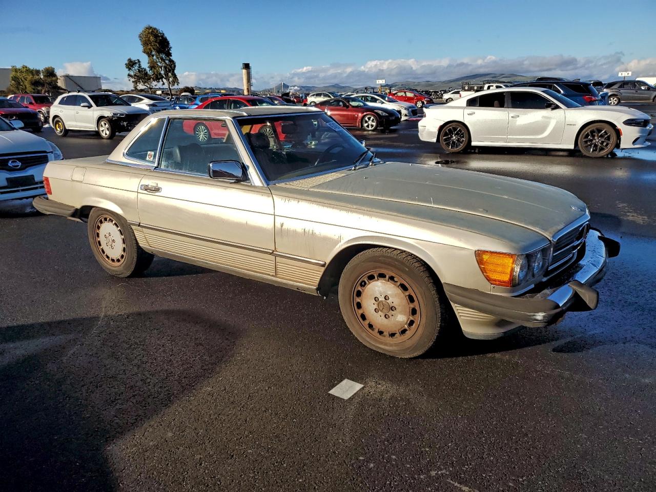 1988 Mercedes-benz 560 Sl Silver vin: WDBBA48DXJA083385
