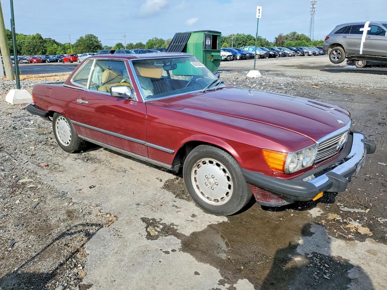 1989 Mercury Sl-class Burgundy vin: WDBBA48DXKA098826