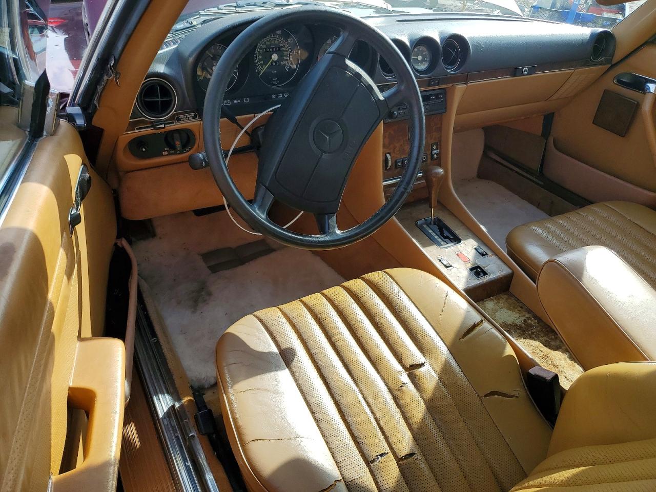 1989 Mercury Sl-class Burgundy vin: WDBBA48DXKA098826